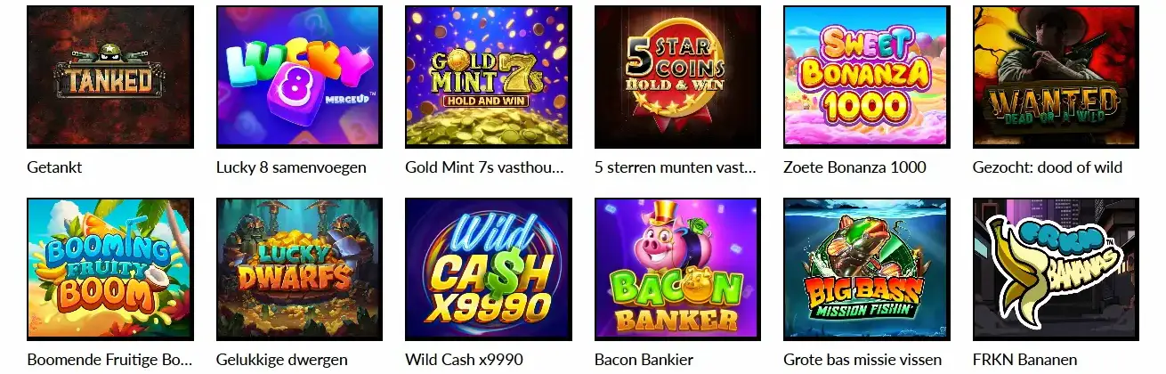 Online gokkasten en populaire slots bij Manga Casino