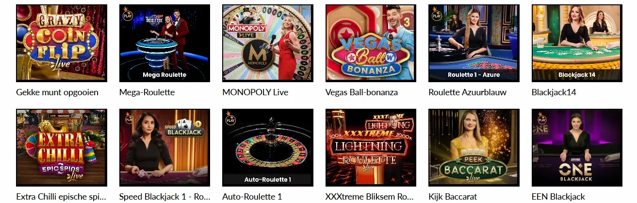 Manga Casino live spelen met echte dealers